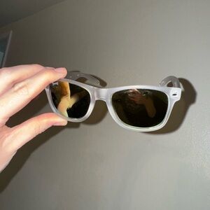 PUGS Wayfarer White Sunglasses